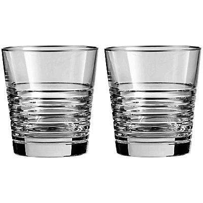 Vera Wang for Wedgwood Grosgrain Noir Platinum Tumbler, Set of 2